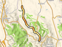 Fauglia über Via Poggio alla Farna