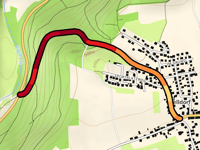 Felldorf przez Eyacher Strasse