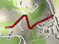 Fford y Bryn von Cwm-y-glo