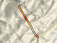 Flanders Gap über Black Creek Road