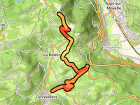 Fort de Rupt from Corravillers via Col du Mont de Fourche
