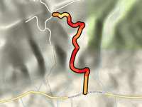 Fouche Gap z Huffaker Road