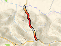 Francon przez Route de Lussan