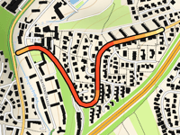 Frankenstrasse vanuit Lindleinsmühle