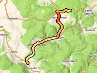 Franzosentriesch / Söhrewald via Eiterhagen