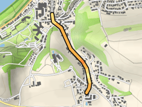 Frauenbrünnlstrasse from Bad Abbach