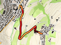 Friedlisberg from Rudolfstetten via Jakobsbrunnenweg