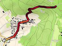 Friesener Warte / Kälberberg da Friesen via Eichenstrasse
