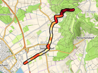 Friesener Warte / Kälberberg z Hirschaid przez Seigendorf