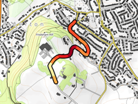 Frodsham Hill via Bellemonte Road