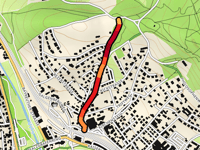 Galgenberg über Steingutstrasse