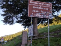 Gampenpass / Passo Palade from Lana