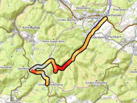 Dreiherrenstein von Schwarzhausen über Ruhlaer Skihütte