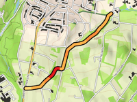 Gerichtsweg przez Papiermühlenweg