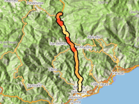 Colle del Giovo da Albisola Superiore via Vetriera