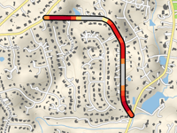 Glen Errol Road von Long Island Creek