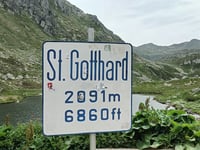 Passo San Gottardo / Tremolapass z Andermatt