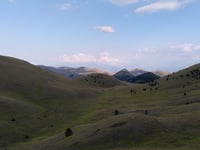 Gran Sasso d'Italia / Campo Imperatore vanuit Lago Racollo