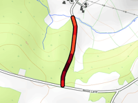 Greaves Lane vanuit Draycott in the Clay