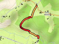 Grichot von Campagne über Route de Castela