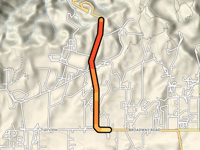 Grimes Canyon Road via Broadway Road
