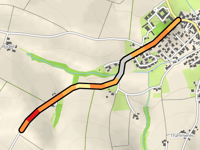 Grosshaarbacher Strasse vanuit Tettenweis