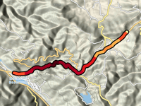 Groveland Pass da Moccasin Reservoir