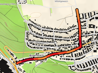 Grünwettersbacher Strasse über Bahnhofstrasse