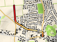Gudensberger Höhe über Niedervorschützer Strasse