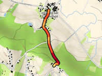 Hainfelder Strasse z Hainfeld bei Fürstenfeld