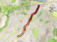 Half Fields Road via Blaydon Bank
