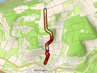 Hallenknopf von Dertingen über Mandelberg