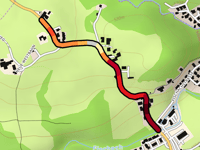 Hallwanger Landesstrasse da Tiefenbach