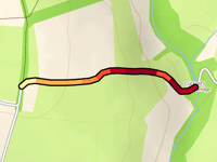 Hanestown Road von Cuckold’s Combe Bridge