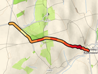Iron Hill / Harberwain Lane vanuit Crosby Ravensworth