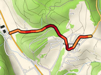 Hardstrasse desde Bubendorf por Brunnackerstrasse