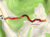 Hardstrasse desde Bubendorf por Hohle Gasse