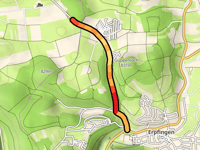 Hardtweg vanuit Erpfingen