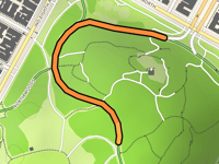 Harlem Hill von Central Park über West Drive