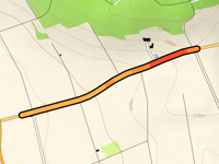 Hasberger Strasse vanuit Loppenhausen