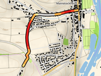 Haselberg z Mainstockheim przez Mühlweg