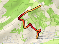 Hasselberg da Königshofen an der Kahl via Krombacher Strasse