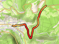 Haut des Monts z Mesnay przez Route d'Andelot
