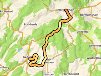 Herchenhain von Gedern über Vulkanradweg