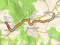 Herchenhain von Grebenhain über Vulkanradweg