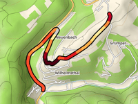 Hesselbacher Berg vanuit Wilhelmsthal via Bergstrasse
