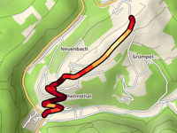 Hesselbacher Berg desde Wilhelmsthal por Gebrüder-Leisner-Strasse