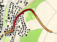 Heulenberg z Güntersleben przez Alte Rimparer Strasse