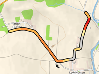 High Hutton przez Netherby Lane