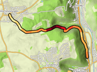 Hochmössingen / Heustieg vanuit Oberndorf am Neckar